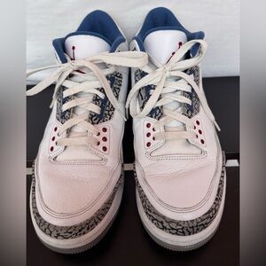 Mens 2011 Air Jordan 3 Retro 'True Blue' Size 9.5